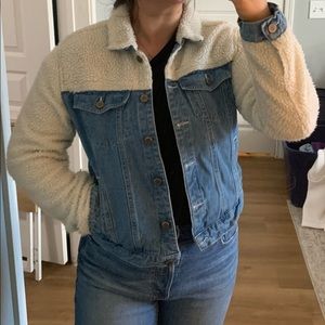 Ashley Vintage Charm Sherpa and Denim Jacket